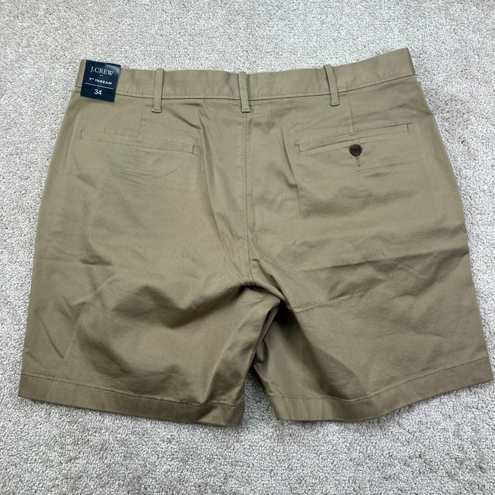 NEW J.Crew Mens 34 Shorts Khaki 7